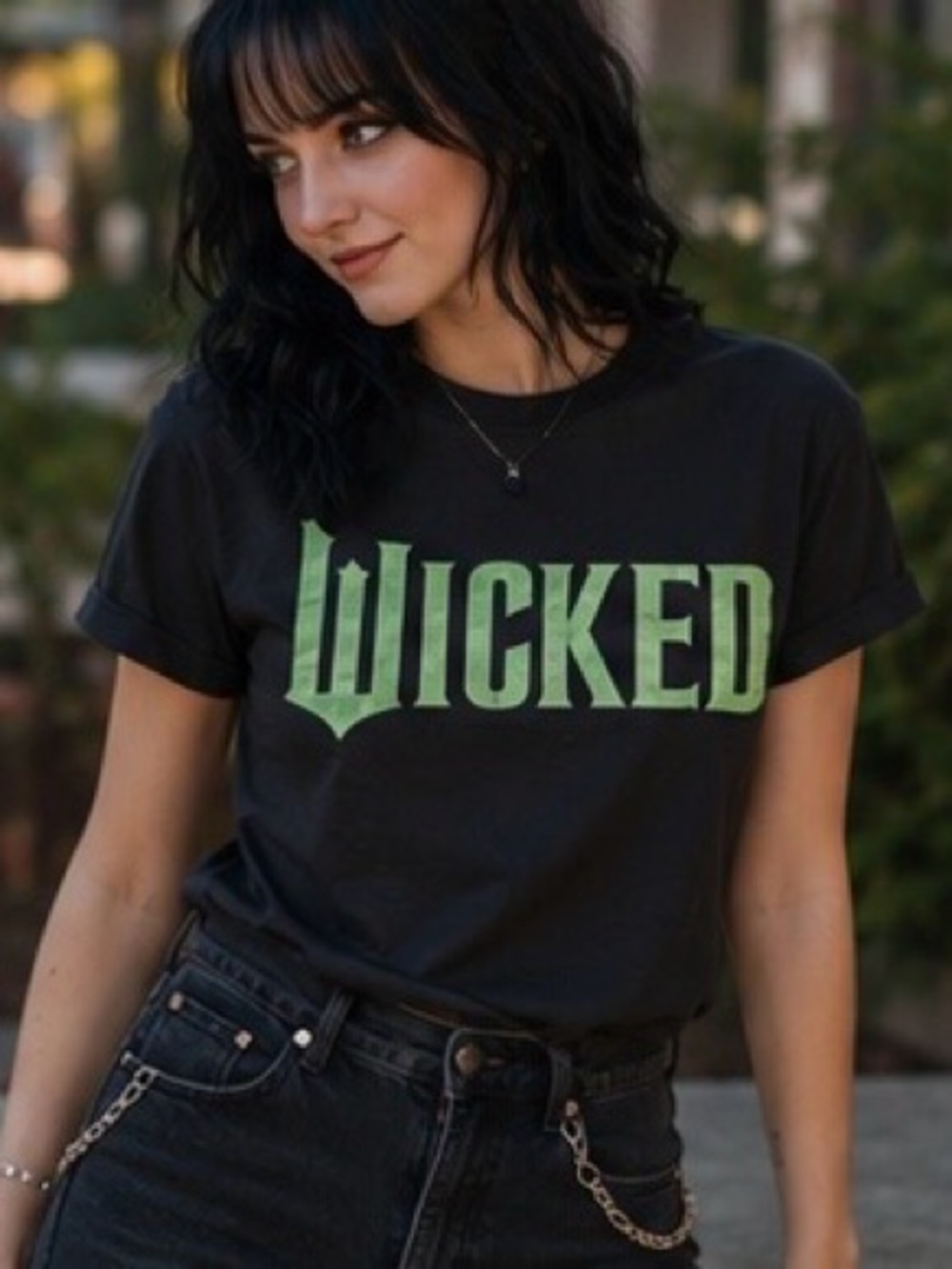 Wicked Black and Green Short Sleeve Tee